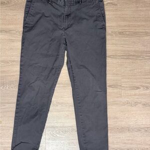 Banana Republic Men's Straight Chino Pants in Dark Gray